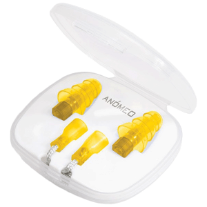 ANOMEO Professional Silicone and Polypropylene Earplugs (Cut Out Excess Sound,2427, Yellow)