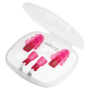 ANOMEO Music Silicone and Polypropylene Earplugs (Preserves Sound Quality, 2429, Pink)