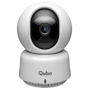 Qubo 360 Smart CCTV Security Camera (Advance AI Ditection with Motion Tracking and Google Assistant Support, OC- HCP01GW, White)