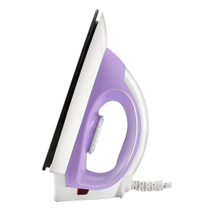 MAHARAJA WHITELINE Sleek DLx 1000 Watts Dry Iron (Weilberger Soleplate, DI-130, White/Violet)