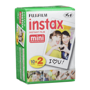 FUJIFILM Instax Mini 2 Pack of 10 Film Sheets (Glossy Finish, 16386016, White)