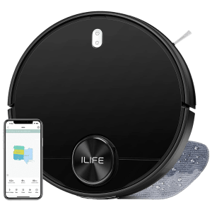 ILIFE A11 40 Watts Robotic Vacuum Cleaner (450 ml, YD-1X6I-AE9B, Black)