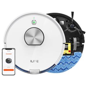 ILIFE L100 22 Watts Robotic Vacuum Cleaner (0.45 Litres, 03-A0IB-MX0P, White)