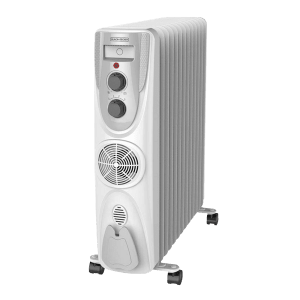 BLACK&DECKER 2500 Watts Oil Filled Room Heater (Adjustable Thermostat, BXRA0901IN, White)