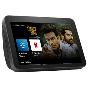 amazon Echo Show 8 (2nd Gen) with Built-in Alexa Smart Wi-Fi Speaker (Passive Bass Radiator Neodymium Speakers, Black)