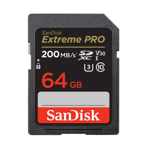 SanDisk Extreme Pro SDXC 64GB Class 10 200MB/s Memory Card