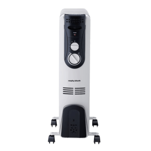 morphy richards OFR 900+ 2000 Watts Oil Filled Room Heater (Tip Over Safety Switch, 290110, White/Black)