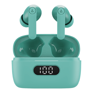 boAt Airdopes 121 Pro TWS Earbuds with Environmental Noise Cancellation Technology (IPX4 Water Resistance, ASAP Charge, Mint Green)