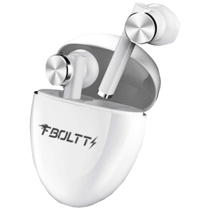 FIRE-BOLTT BE1300 In-Ear Noise Isolation Truly Wireless Earbuds with Mic (Bluetooth 5.0, Automatic Pairing, White)