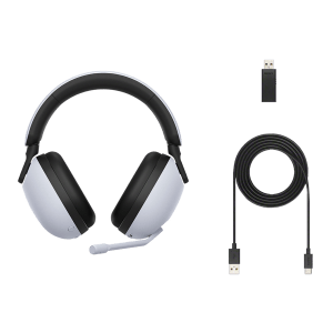 SONY INZONE H9 WH-G900 Bluetooth Gaming Headphone with Active Noise Cancellation (360 Spatial Sound, Over Ear, White)