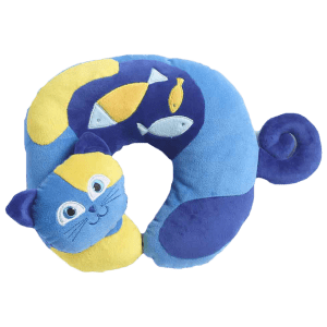 TRAVEL BLUE Kitty The Cat Polyester Neck Pillow (Soft and Comfortable, 282, Multicolor)