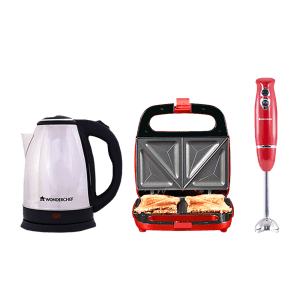 WONDERCHEF KA 3 in 1 Celebration Set (80000681, Red/Black)