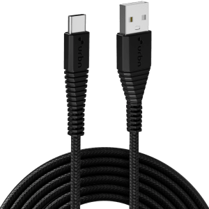 urbn Type C to Type B 4.95 Feet (1.5 M) Cable (Tangle-free Design, Black)