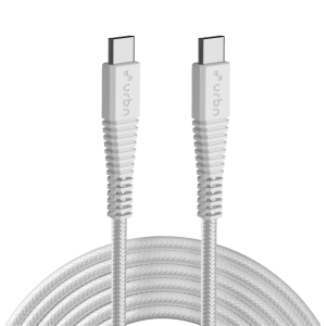 urbn Type C to Type C 4.95 Feet (1.5 M) Cable (Tangle-free Design, White)