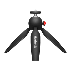 SENNHEISER MKE 200 22.5cm Adjustable Mini Tripod for Mobile and Camera with Mic (180 Degree Locking, Black)