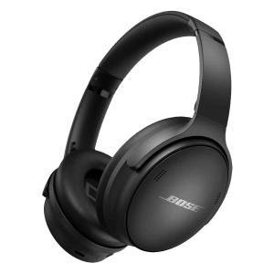 BOSE QuietComfort 45 866724-0100 Bluetooth Headphone with Mic (24 Hours Playtime, Over Ear, Black)