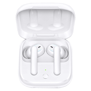 oppo Enco ETI21 TWS Earbuds with Active Noise Cancellation (IP54 Dust & Water Resistant, 24 Hours Playtime, Floral White)