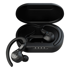 JLAB Epic Air Sport IEUEBEAIRSPTNCRBLK TWS Earbuds with Active Noise Cancellation (IP66 Waterproof, 70 Hours Playback, Black)