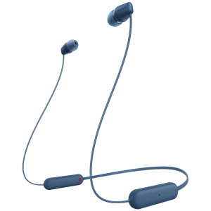 SONY WI-C100 Neckband (IPX4 Sweat & Splashproof, 25 Hours Playtime, Blue)