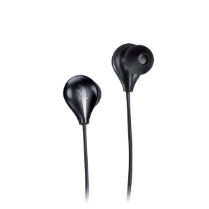 fingers Droplets Wired Earphone with Mic (In Ear, Piano Black)