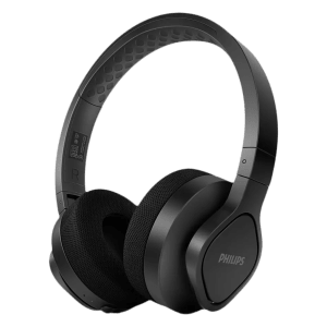 PHILIPS TAA4216BK/00 Bluetooth Headphone with Mic (IP55 Dust & Water Protection, On Ear, Black)