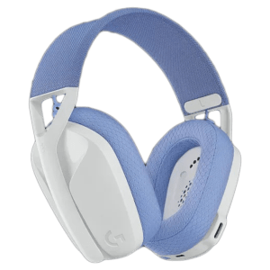 logitech G435 981-001075 Bluetooth Gaming Headphone (18 Hours Playback, Over Ear, Off-White/Lilac)