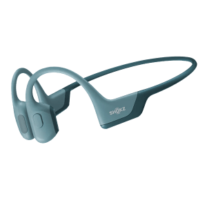 SHOKZ OpenRun Pro Bone Conduction Bluetooth Headphone with Noise Isolation (IP55 Water Resistant, Premium Sound, Blue)