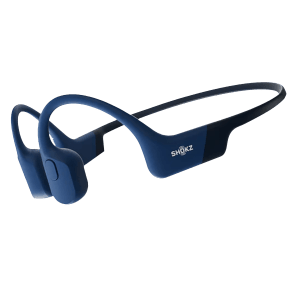 SHOKZ OpenRun Bone Conduction Bluetooth Headphone with Noise Isolation (IP67 Waterproof, 8 Hours Playtime, Blue)