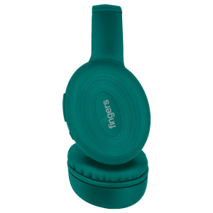 fingers Rock-n-Roll Lounge Bluetooth Headphone with Mic (Foldable Design, On Ear, Teal)