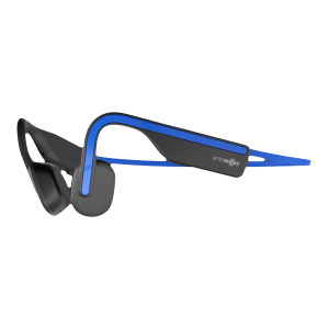 AfterShokz OpenMove Bone Conduction Bluetooth Headphone with Noise Isolation (IP55 Water Resistant, Deep Bass, Blue)