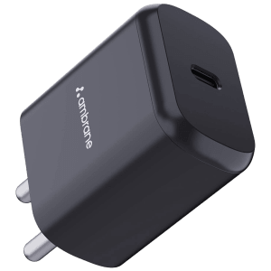 ambrane Raap M20 20W Type C Fast Charger (Adapter Only, Black)