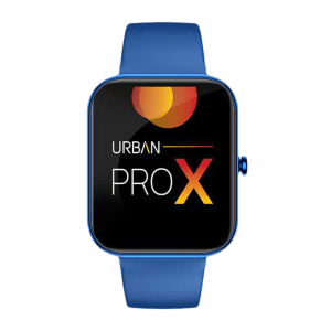 in base Urban PRO X Smartwatch with Bluetooth Calling (45.72mm IPS TFT Display, Water Resistant, Blue Strap)