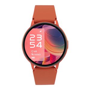 fastrack Reflex Play Smartwatch with Activity Tracker (33.02mm AMOLED Display, IP68 Water Resistant, Dazzling Orange Strap)