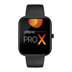 in base Urban PRO X Smartwatch with Bluetooth Calling (45.72mm IPS TFT Display, Water Resistant, Black Strap)