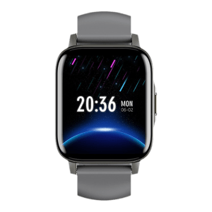 in base Urban Fit X Smartwatch with Activity Tracker (42.9mm LCD Display, IP68 Water Resistant, Grey Strap)