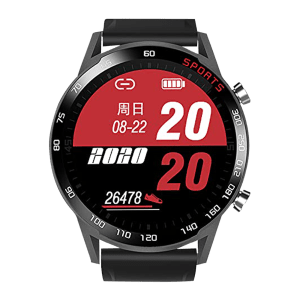 eOnz North Edge Smartwatch with Health Monitoring (33.02mm Display, IP67 Waterproof, Black Strap)