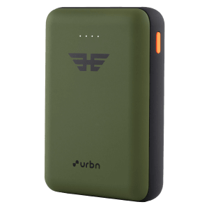 urbn 10000 mAh 12W Fast Charging Power Bank (1 Micro USB Type B, 1 Type C & 2 Type A Ports, Ultra Compact Casing, LED Charging Indicator, Camo)