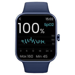 fastrack Reflex Vox Smartwatch with Activity Tracker (42.92mm HD Display, 5ATM Water Resistant, Blue Strap)