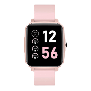 STYX Neo Smartwatch with Health Monitoring (39.4mm IPS Color Display, IP68 Water Resistant, Mystic Rose Strap)