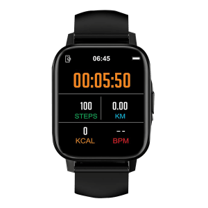 maxima Max Pro X5 Smartwatch with Activity Tracker (43mm Color IPS Display, IP68 Water Resistant, Black Strap)