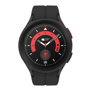 SAMSUNG Galaxy Watch5 Pro Smartwatch with Bluetooth Calling (45mm Super AMOLED Display, 50 Meter Water Resistant, Black Titanium Strap)