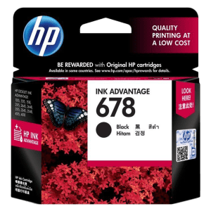 HP 678 Original Ink Advantage Cartridge (CZ107AA, Black)