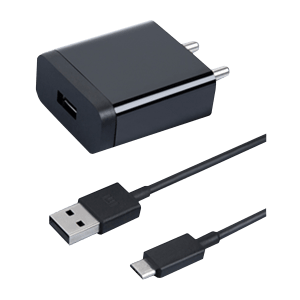 Mi 10W Type A Fast Charger (Type A to Micro USB Cable, 360 Degree Protection, Black)