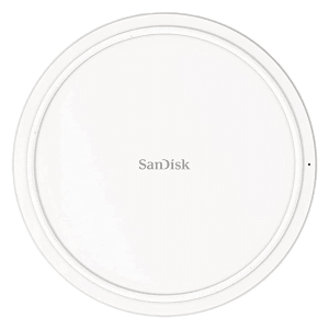 SanDisk Ixpand 15W Wireless Charger for iOS, Android, Earbuds (Qi Certified, Temprature Control Technology, White)