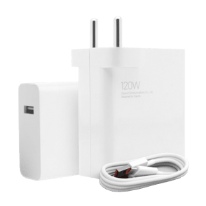 Xiaomi HyperCharge 120W Type A Fast Charger (Type A to Type C Cable, Qualcomm Quick Charge 3.0, White)