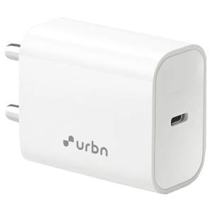 urbn 20W Type C Fast Charger (Adapter Only, 4 Level Protection, White)