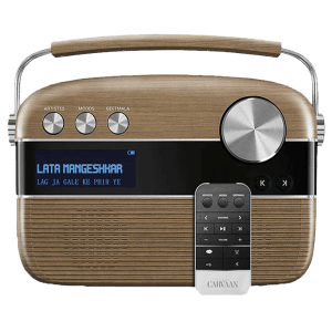 SAREGAMA Carvaan 6W Portable Bluetooth Speaker (5 Hours Playtime, Oakwood Brown)