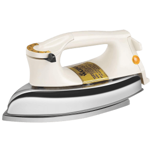 WARMEX Plancha 750 Watts Dry Iron (Heavy Weight, Ivory and Chrome)