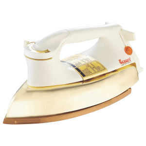 WARMEX 1000 Watts Dry Iron (Auto Shut Off, DI 999, Ivory and Golden)