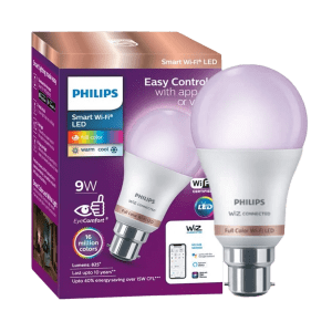 PHILIPS Wiz 9 Watts Electric Powered Wi-Fi LED Light (825 Lumen, 929002486914, Multi Color)
